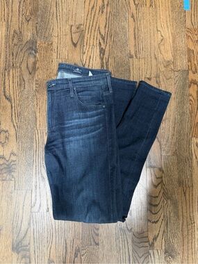 Ag Adriano Goldschmied Women’s Skinny Jeans — Dark Blue Wash